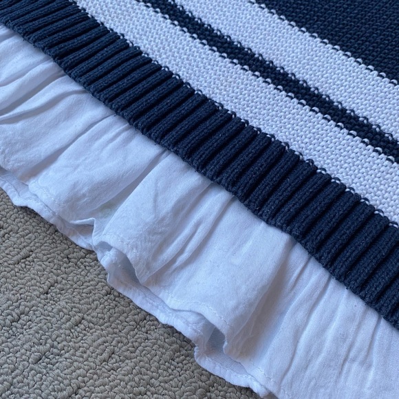 Witchery Kids Girls Cotton Long Sleeve Stripes Ruffle Knit Sweater Jumper Sz 4Y - Picture 4 of 8